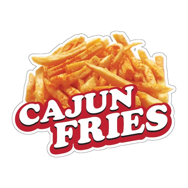 Signmission Cajun Fries Decal Concession Stand Food Truck Sticker, 8" x 4.5", D-DC-8 Cajun Fries19 D-DC-8 Cajun Fries19 - main